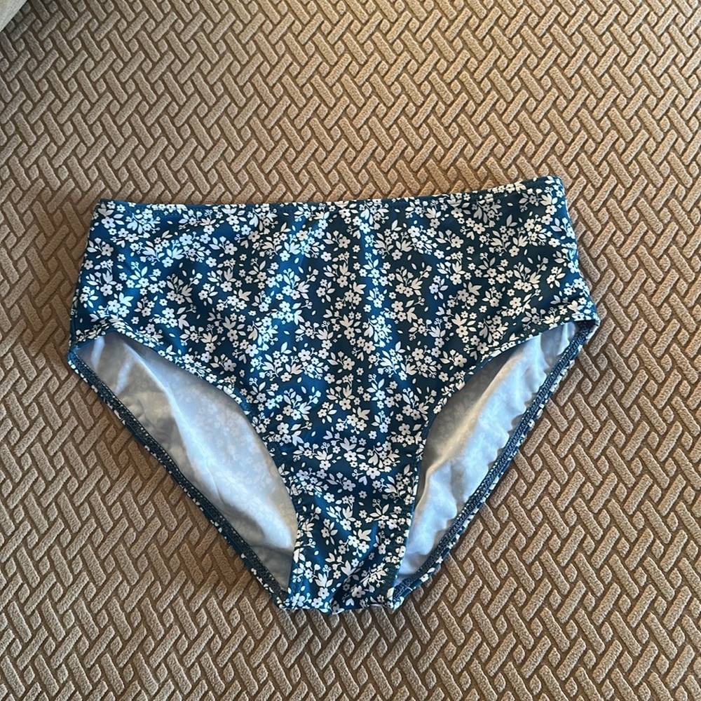 Blue Floral Tankini Set - Picture 3 of 5